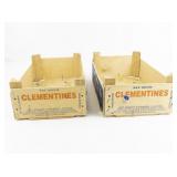 Set of Two Vintage Decorative Darling Clementine Boxes