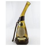 Vintage 1964 George Dickel Tennessee Commemorative Souvenir 1/4 Gal Whiskey Bottle with Leather Harness