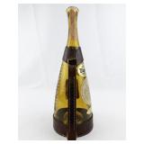 Vintage 1964 George Dickel Tennessee Commemorative Souvenir 1/4 Gal Whiskey Bottle with Leather Harness