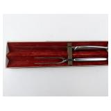 GERBER Legendary Blades Balmung Carving Knife & Fork Set in Original Box.