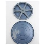 Group of 15 Blue Reel Storage Containers. Made in USA.