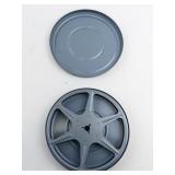 Group of 15 Blue Reel Storage Containers. Made in USA.