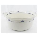 NORITAKE Dutch Tile 9" Round Vegetable Souffle.