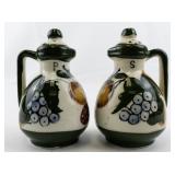 Vintage Grape Vine Pitcher Salt & Pepper Shakers