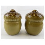 Vintage Acorn Salt & Pepper Shakers