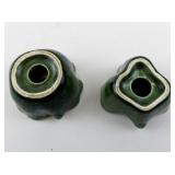 Vintage VALLONA STARR Four & Three Leaf Clovers Salt & Pepper Shakers. Circa 1950-53