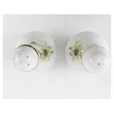 ROYAL TARA Thistle Salt & Pepper Shakers Irish Fine Bone China -Homemade in Galway Ireland