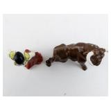Vintage Matador & Bull Ceramic Salt & Pepper Shakers
