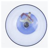 Vintage 5" Art Deco Ribbon Nude Dancer Stemware Cocktail Blown Glass.