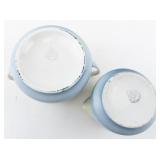 PK UNITY Nautical Porcelain Creamer & Sugar.