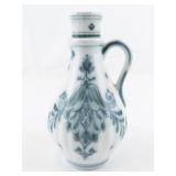 Royal Delft Delvert Green/White De Porceleyne Fles 6" Pitcher with Stopper.