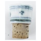 Royal Delft Delvert Green/White De Porceleyne Fles 6" Pitcher with Stopper.