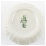 Vintage 3" BELLEEK Porcelain Fluted Ribbon Miniature Flower Pot