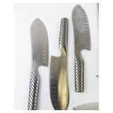 Group of 11 Kitchen & Steak Knives -Tommer, Technique Jamanese Stainless Steel, & Farberware.