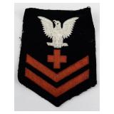 WWII US Navy Pharmacist Mate 2nd Class Rate Rank Patch