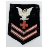 WWII US Navy Pharmacist Mate 2nd Class Rate Rank Patch