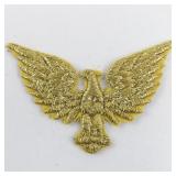 Embroidered Gold Eagle Iron-on Patch