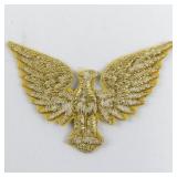 Embroidered Gold Eagle Iron-on Patch