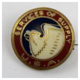 WWII US Army Services of Supply Pin