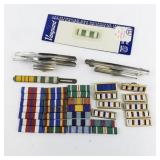 Group of 35+ Military Various Bars & Ribbons