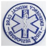 Emergency Medical Care -First Responder- Blue & White Patch