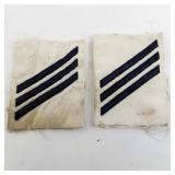 Pair of Navy E-3 Seaman Patches