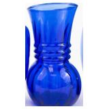 Group of 5 Cobalt Blue Various Vases