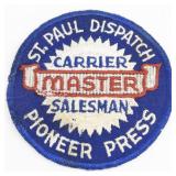 St. Paul Dispatch Pioneer Press Carrier Master Salesman