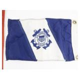 One Blue Star Active Service Military Double Sided Banner & US Coast Guard Auxiliary Flag