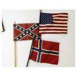 Political and Patriotic Lot - Sign, Bumper Stickers and flags