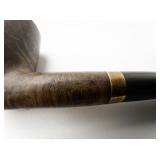 Vintage STERNCREST Briar Wood Pipe with SOLID 14K GOLD ring