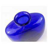 Cobalt Blue (Wiesenthalhütte ?) Glass Vase