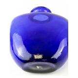 Cobalt Blue (Wiesenthalhütte ?) Glass Vase