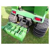 John Deere 420 Tractor, snowblower, mower, snow blade