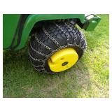 John Deere 420 Tractor, snowblower, mower, snow blade