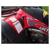 2003 Arctic Cat 400G 4 wheeler with Snow Blade