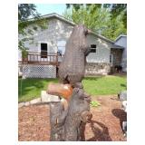 Bears on tree carving