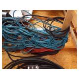 3 Extension cord- blue, orange , black and belts