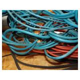 3 Extension cord- blue, orange , black and belts
