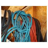 3 Extension cord- blue, orange , black and belts