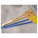 Paddles 2 set - wooden and plastic