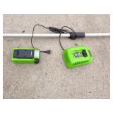 Cordless Greenworks Pole  Tree Trimmer