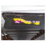 Fish house sled - Black plastic