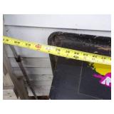 Fish house sled - Black plastic