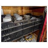 Vintage Canning Jars, and other jars in totes