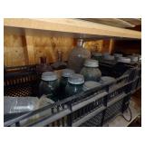 Vintage Canning Jars, and other jars in totes
