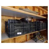 Vintage Canning Jars, and other jars in totes