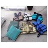 Life Jackets and boat cushions