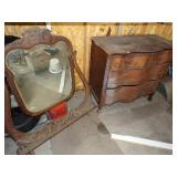 Vintage Dresser with Beveled Mirrow