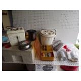 Air horn with refill, Bait Bucket - 3, Tackle box, Fishing line